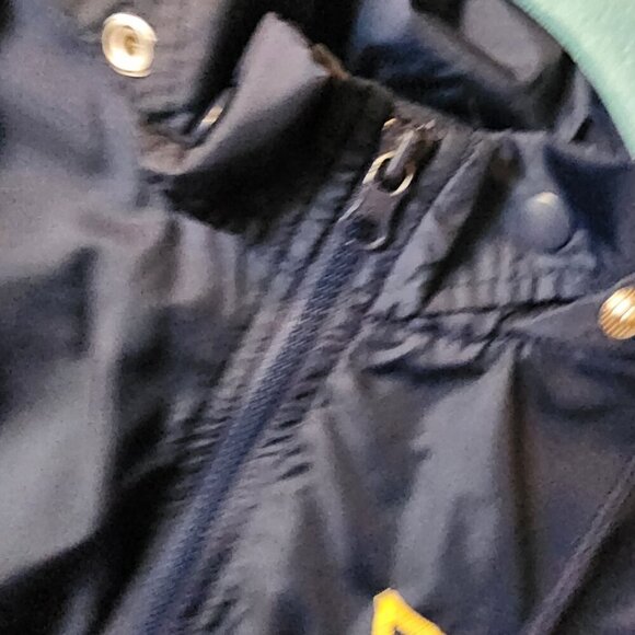 Nike Jacket Windbreaker Marquette Golden Eagles Blue Full Zip Hooded Size Small - Picture 6 of 16